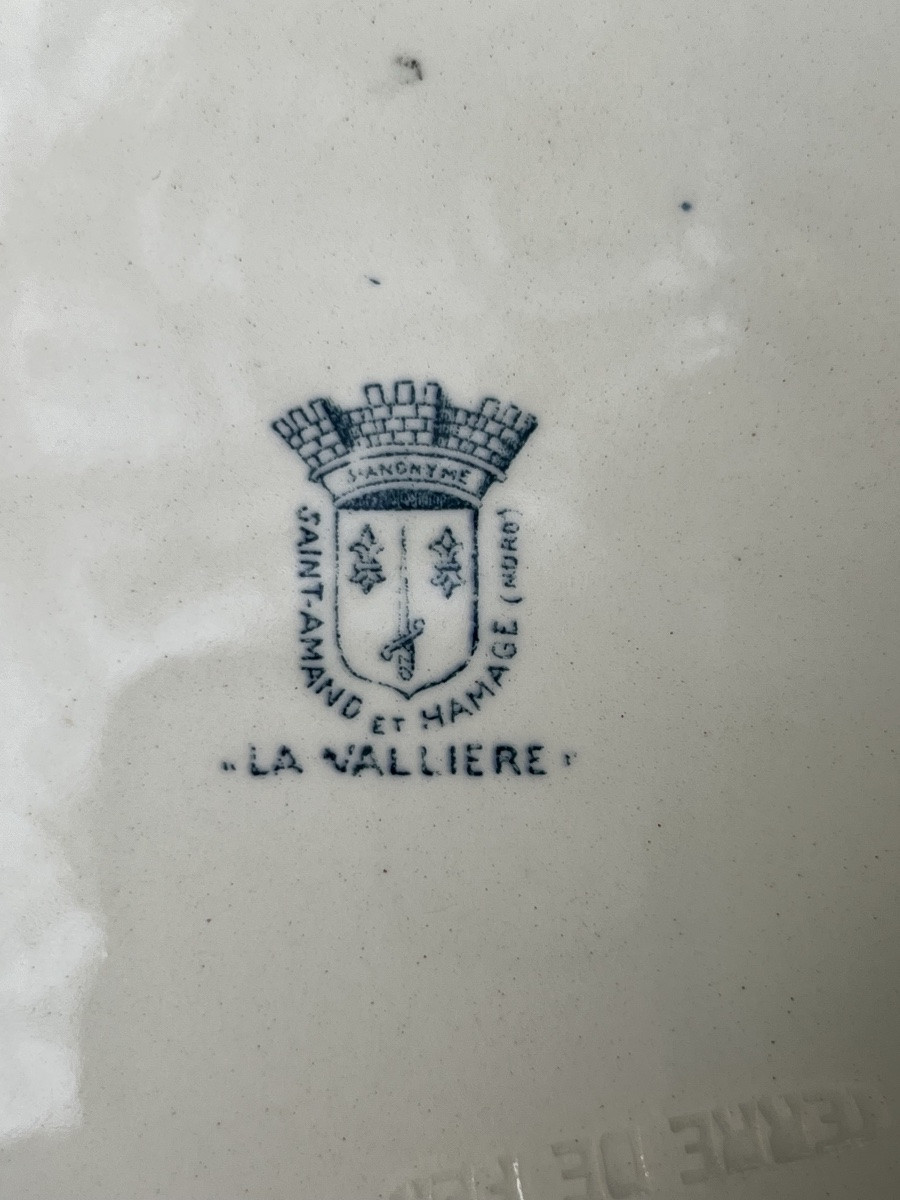 Service vaisselle  (partie) Terre de Fer. St Amand. modèle La Vallière.  Assiettes, Plats ect..-photo-6