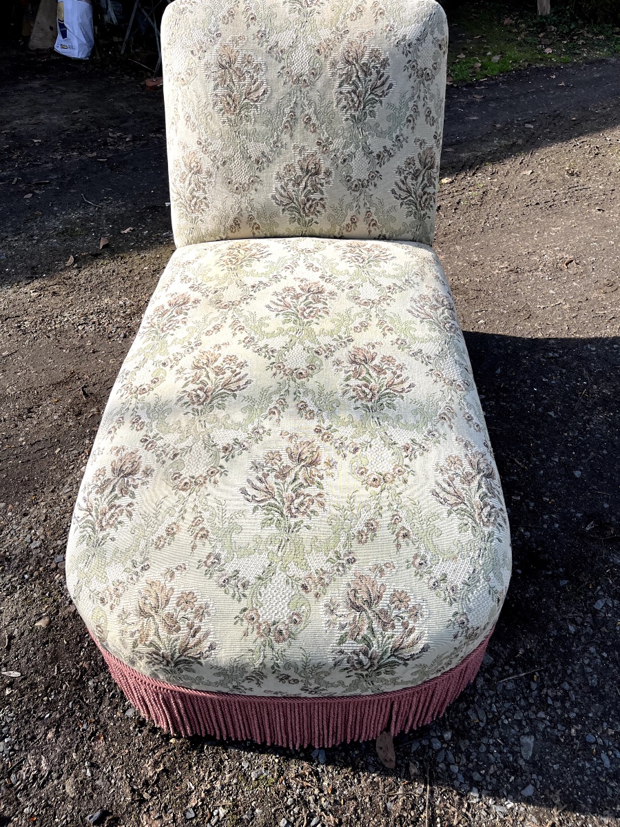 Méridienne Napoléon III sans accoudoirs. -photo-1