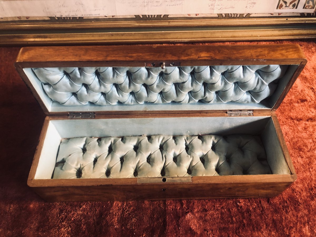 Glove Or Jewelry Box Decorated With Mimosas And Butterflies.  Biarritz. Early 20th Century-photo-4
