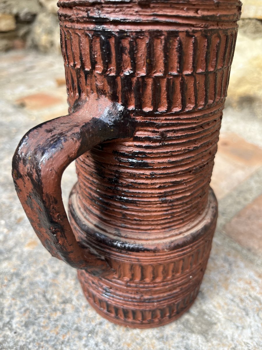 Vase pichet brutaliste, Spara Keramik. 1960/70-photo-3