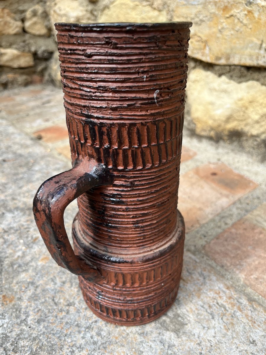Vase pichet brutaliste, Spara Keramik. 1960/70-photo-2