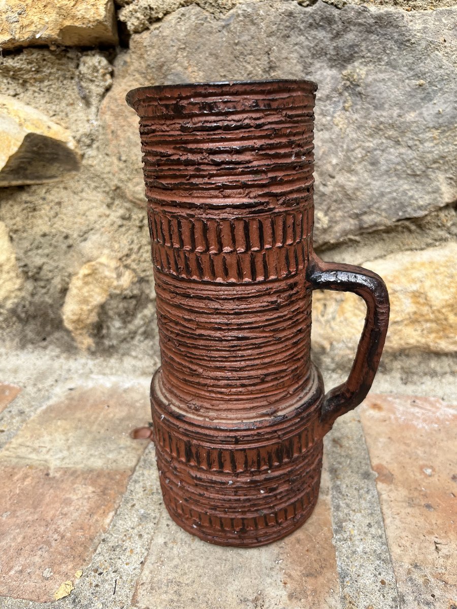 Vase pichet brutaliste, Spara Keramik. 1960/70