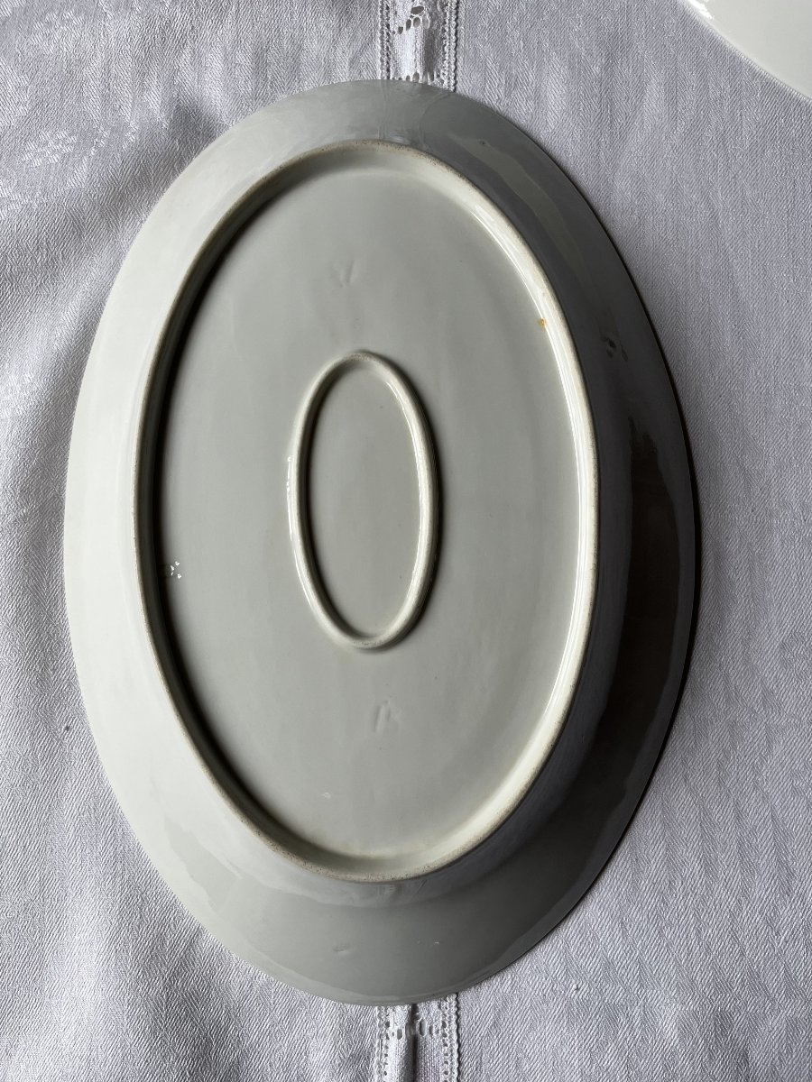 White Earthenware Plates (2). Veggie Plates, Oyster Plates-photo-4