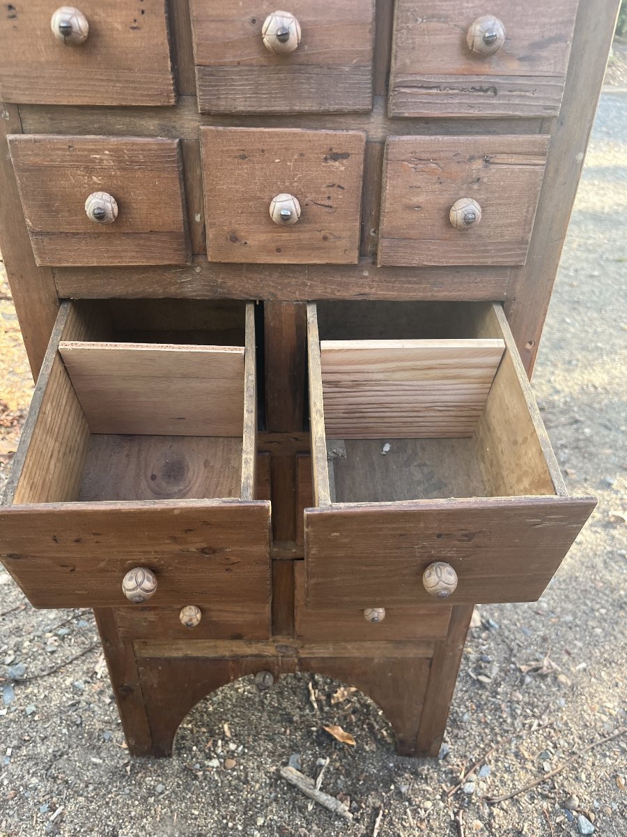 White Wooden Workshop Cabinet With Drawers -photo-4