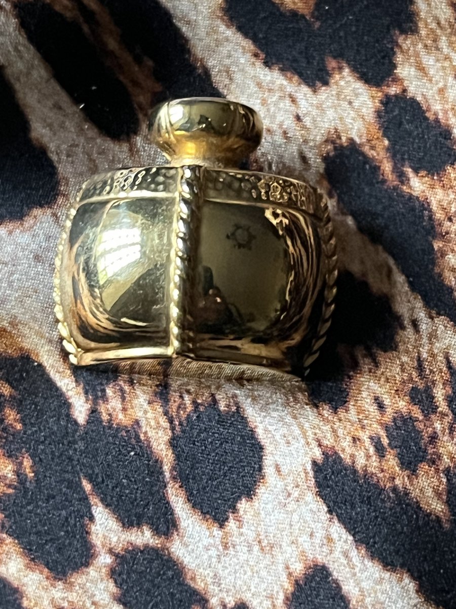Broche YSL champagne. 1990