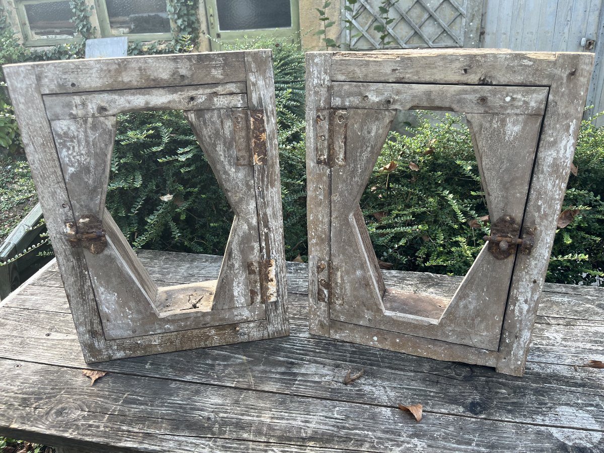 Lucarnes en chêne (x2) de kiosque 
