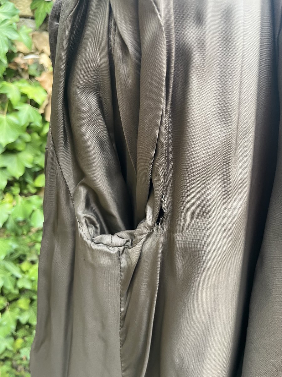 Brown Pure Wool Coat, Bearskins Style. 1950s/60s. Made In England -photo-5