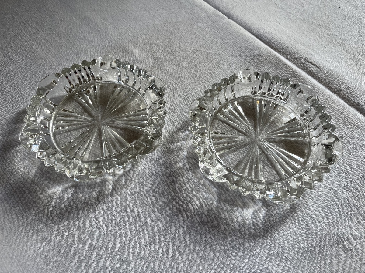 Crystal Coasters And Ashtrays 