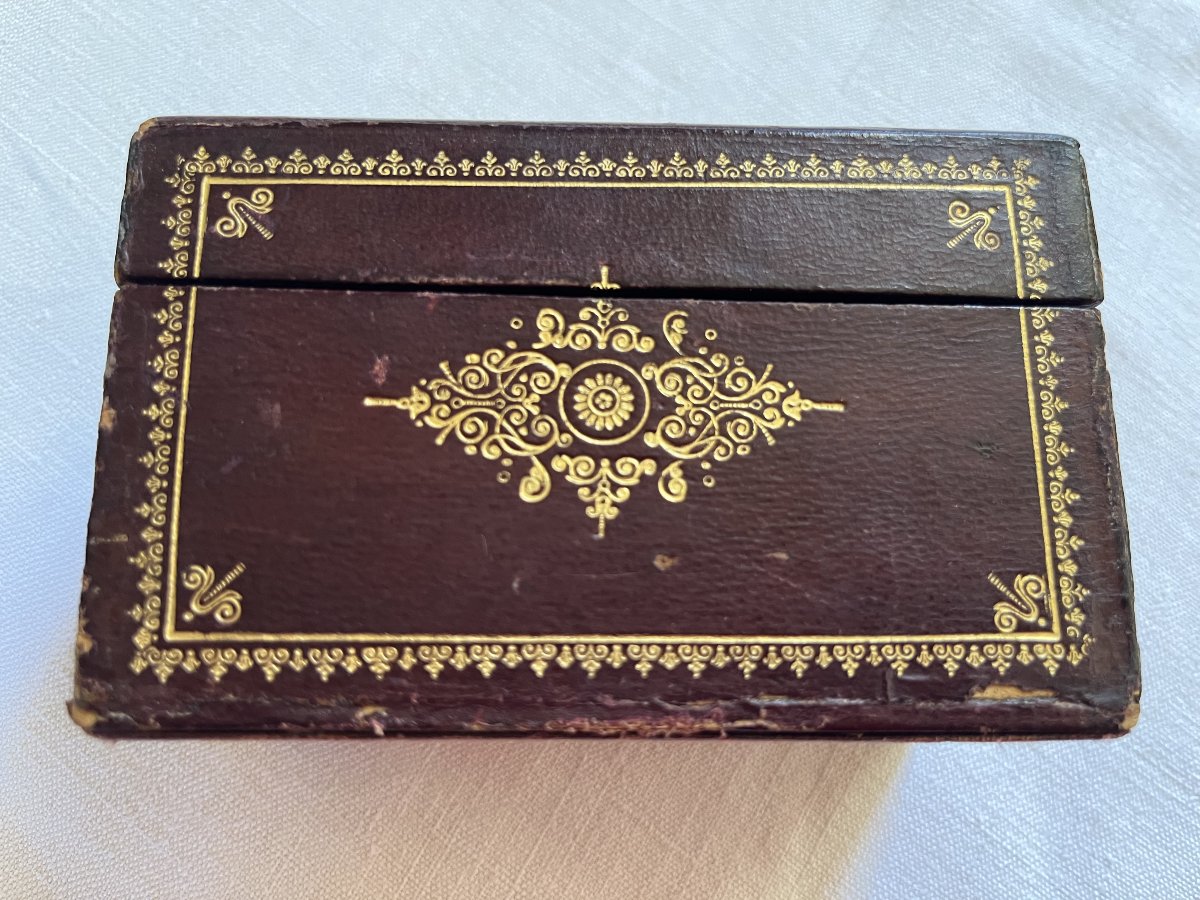 Desk Box Set, Leather Business Card Case-photo-3