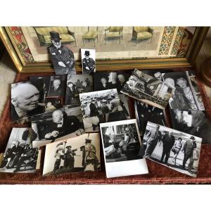 Original Press Photos (x17). Sir Winston Churchill And Montgomery