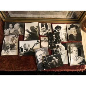 Original Press Photos: Ernest Ansermet, Cingria, Bartok, Pablo Casals. 