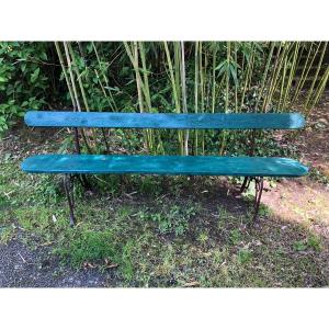 Wood And Cast Iron Garden Bench. 