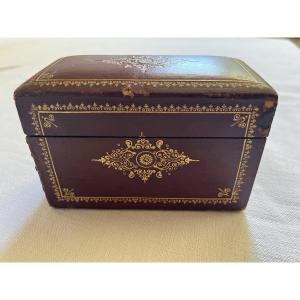 Desk Box Set, Leather Business Card Case