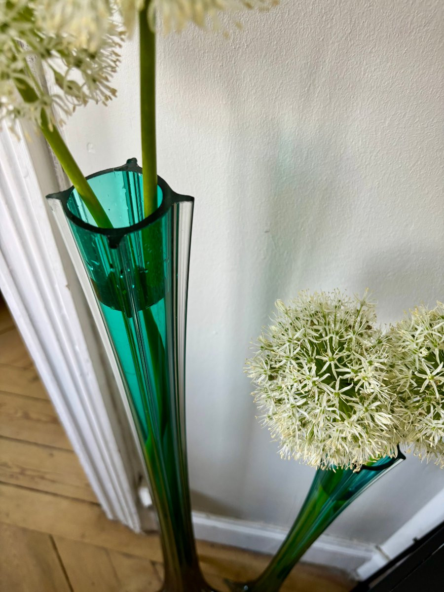Pair Of Large Murano Vases -photo-3