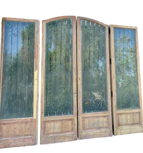 Double Portes Vitrées Gravées - XVIIIème