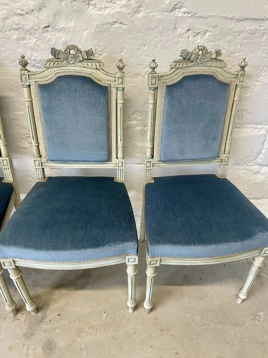 Louis XVI Style Living Room, 6 Pieces-photo-4