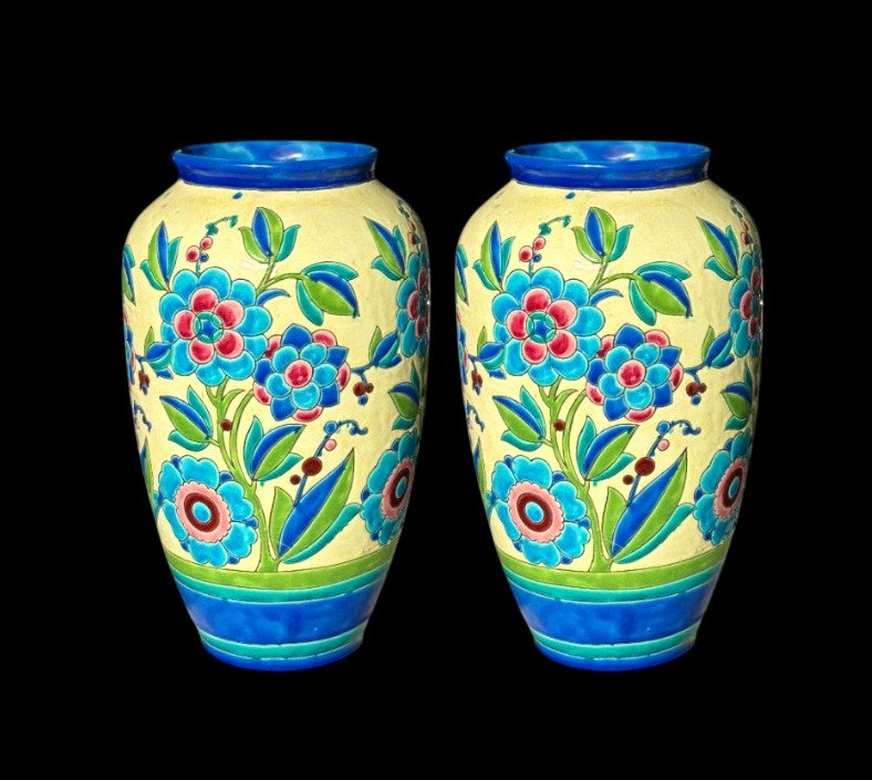 Paire de Vases KERAMIS (Belgique)