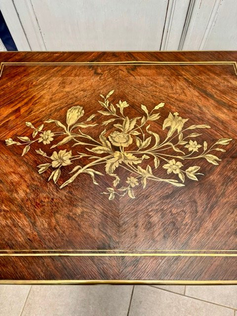 Napoleon III Center Table With Stretcher-photo-4