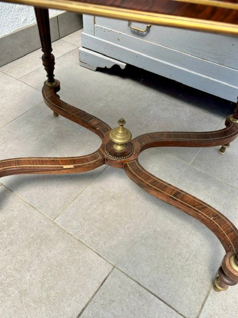 Napoleon III Center Table With Stretcher-photo-3