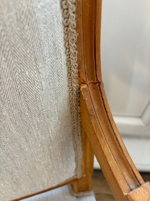 Pair Of Louis XVI Style Armchairs-photo-1