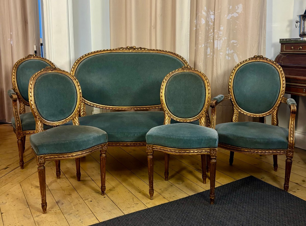Salon 5 pièces de Style Louis XVI-photo-2
