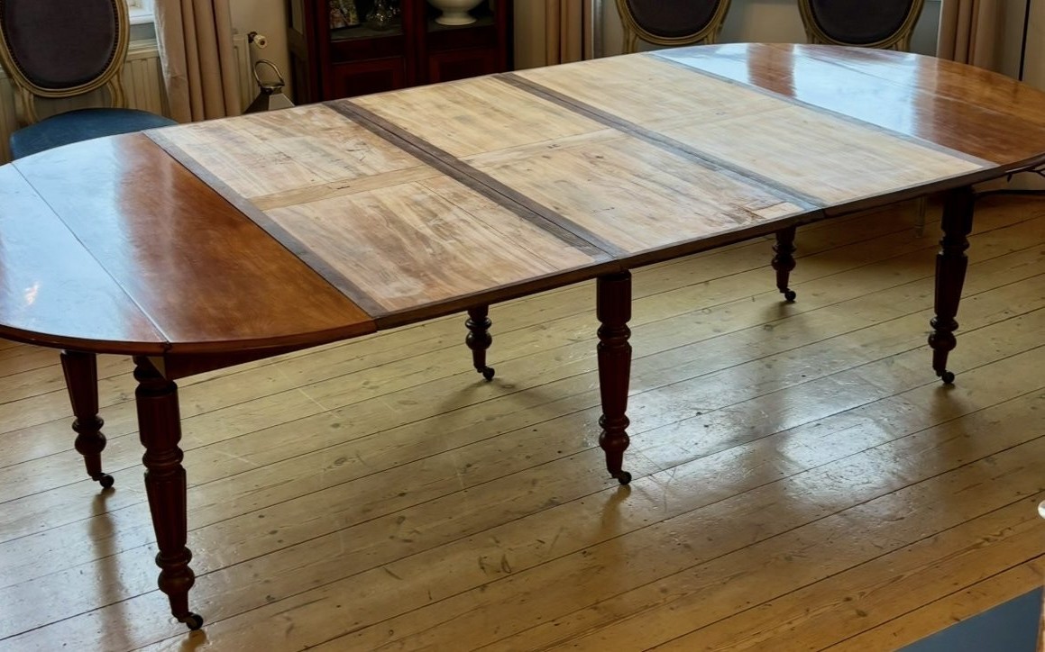 Grande Table de Réception en Acajou d'Époque Louis-Philippe-photo-2
