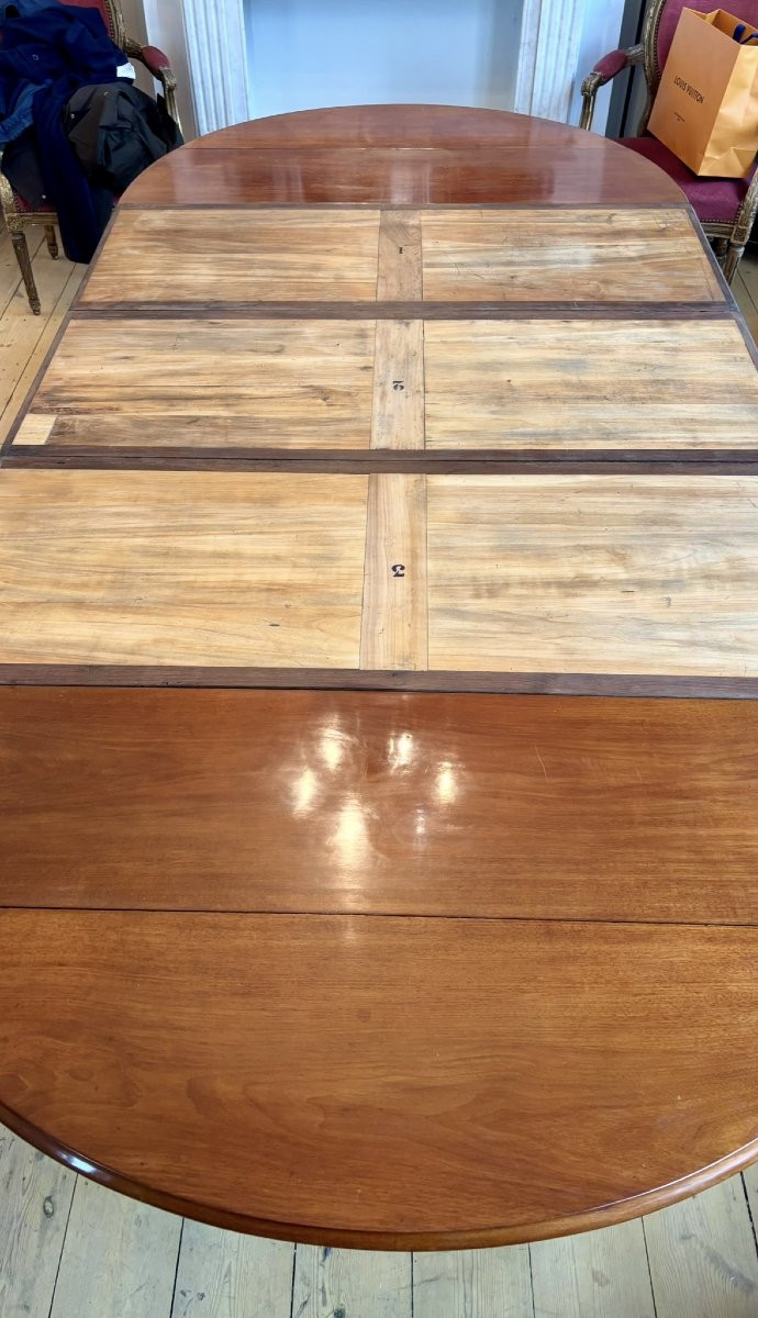 Grande Table de Réception en Acajou d'Époque Louis-Philippe-photo-5