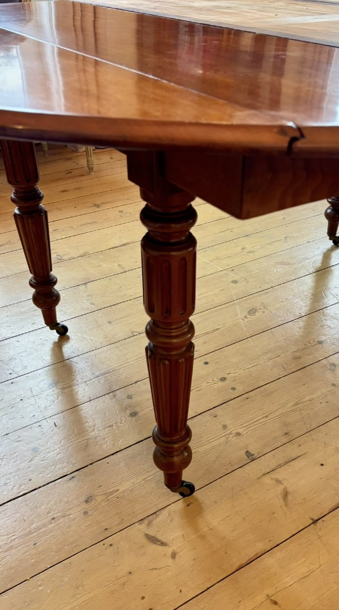 Grande Table de Réception en Acajou d'Époque Louis-Philippe-photo-3