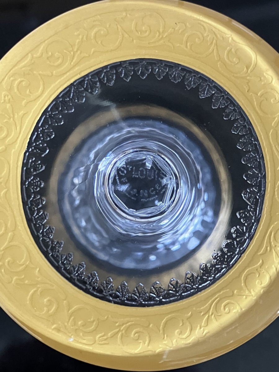 Service en Cristal SAINT LOUIS de 40 verres - Collection "Thistle"-photo-3