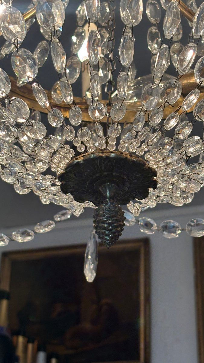 Empire Style Chandelier With Pendants-photo-2