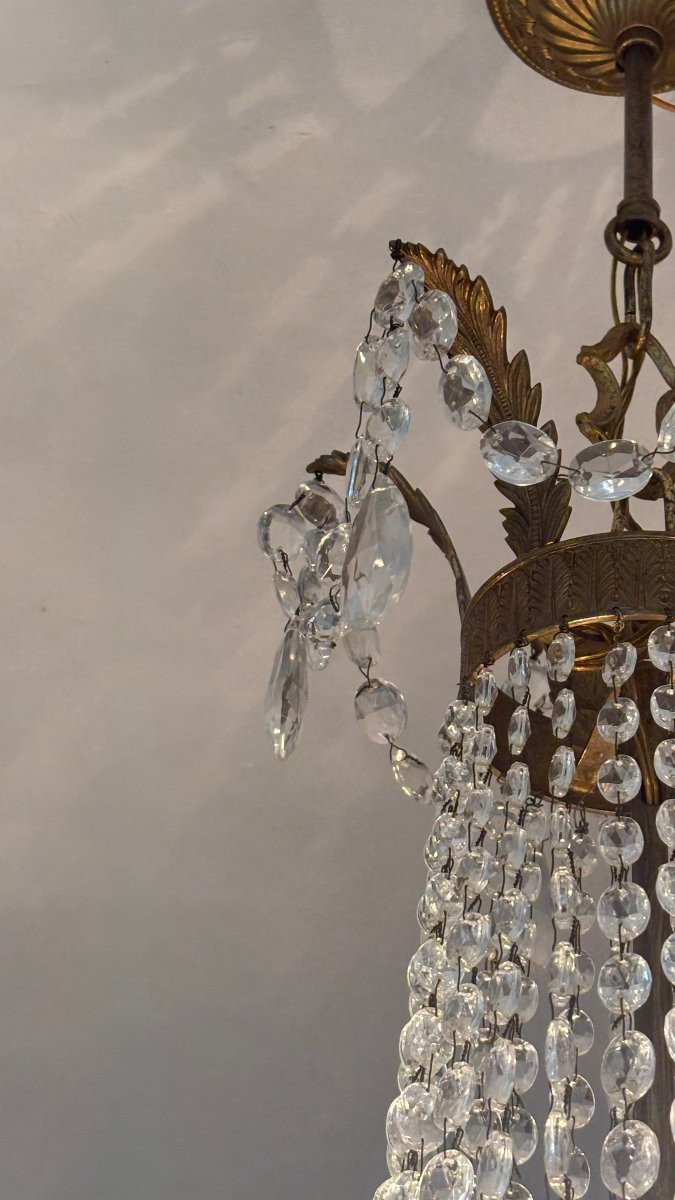 Empire Style Chandelier With Pendants-photo-3
