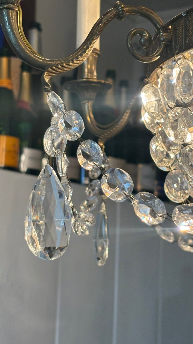 Empire Style Chandelier With Pendants-photo-1