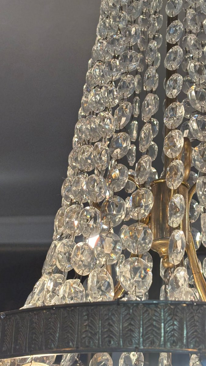 Empire Style Chandelier With Pendants-photo-2