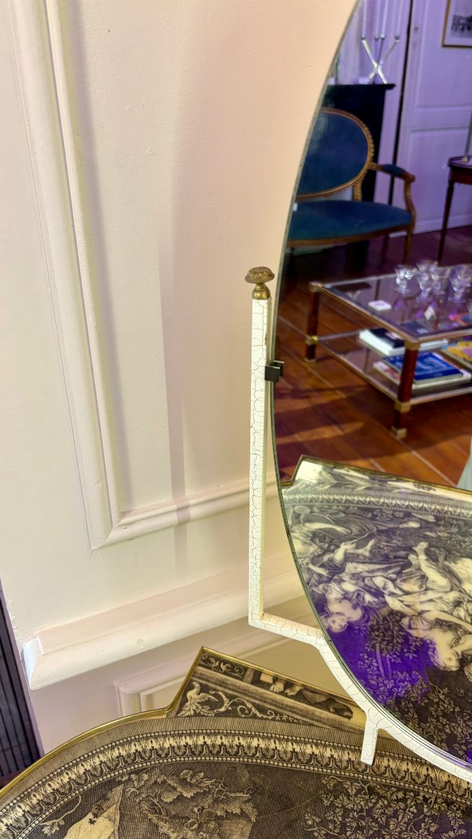 Original Dressing Table - Toile De Jouy Motif Top-photo-1