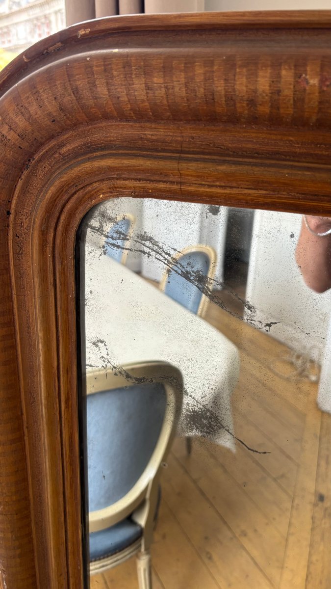 Grand miroir d'époque Louis-Phillipe-photo-4