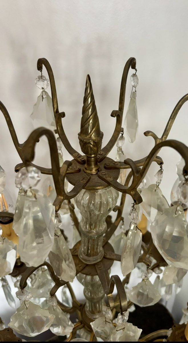 Pair Of 12-light Chandeliers.-photo-3