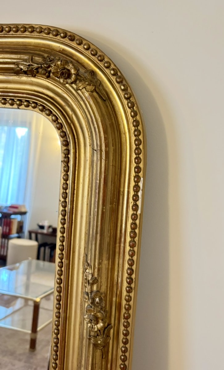 Napoleon III-era Gilded Trumeau/mirror.-photo-2