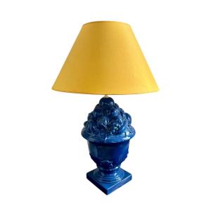 Lampe à poser - Céramique Bleue