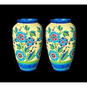 Paire de Vases KERAMIS (Belgique)