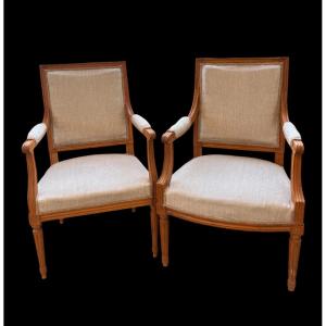 Pair Of Louis XVI Style Armchairs