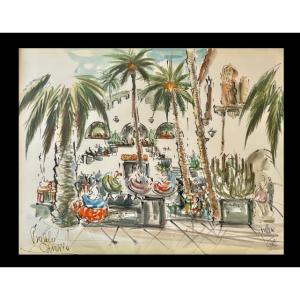 Aquarelle des Îles Canaries