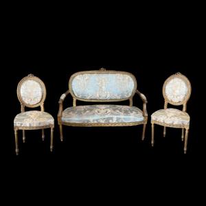 Salon 3 pièces de Style Louis XVI