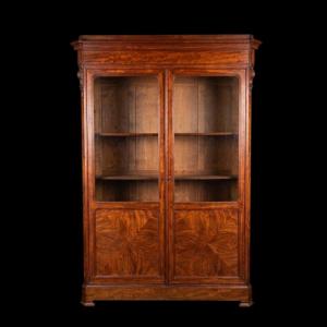 Louis-philippe-style Mahogany Bookcase 