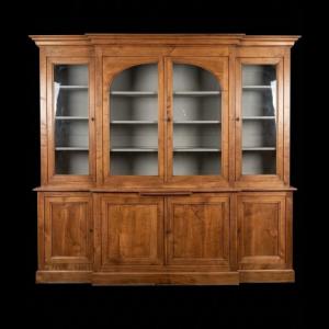 Imposante Bibliothèque / Vaisselier aux portes vitrées Directoire
