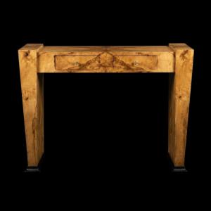 Bureau Art-Déco Hêtre et loupe d'Orme