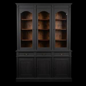 Large Empire-style Bookcase/sideboard - Matte Black
