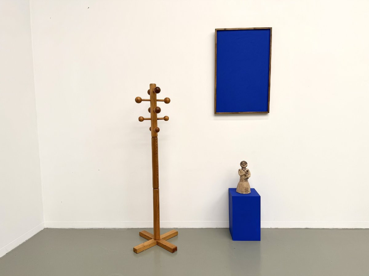 Freestanding Coat Rack In Solid Pine, Les Arcs, 1970s-photo-2