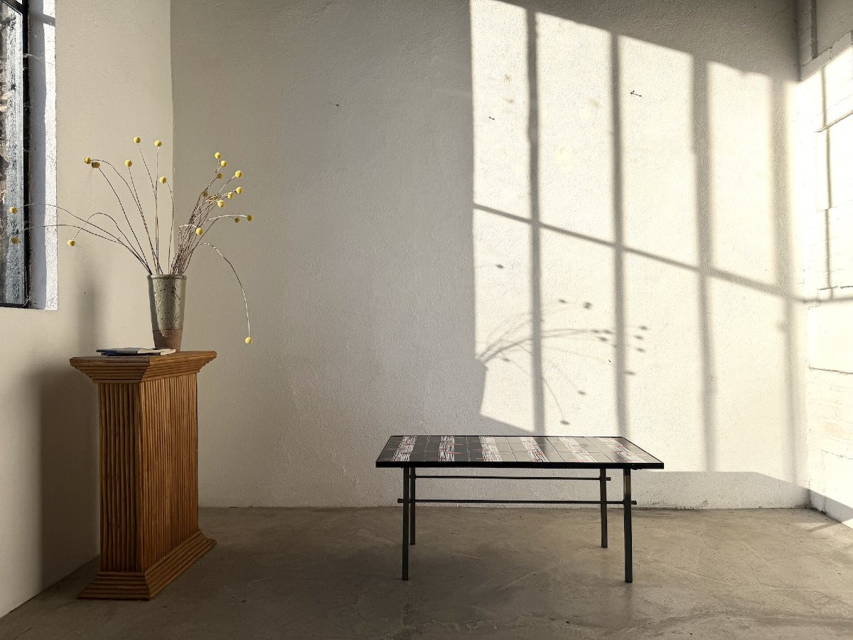 Glazed Ceramic Coffee Table, Robert & Jean Cloutier Zg2, 1970s-photo-2