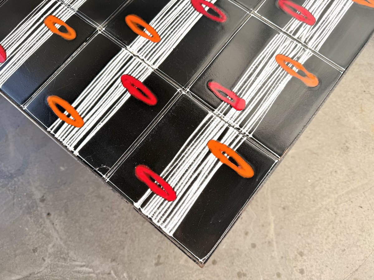 Glazed Ceramic Coffee Table, Robert & Jean Cloutier Zg2, 1970s-photo-4