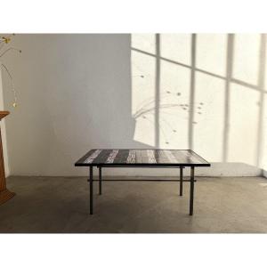 Glazed Ceramic Coffee Table, Robert & Jean Cloutier Zg2, 1970s